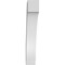 Ekena Millwork 3 1/2-in. W x 14-in. D x 22-in. H Imperial Architectural Grade PVC Knee Brace BRCP035X14X22IMP - alternate 3